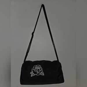 Sleek Black Crossbody Bag